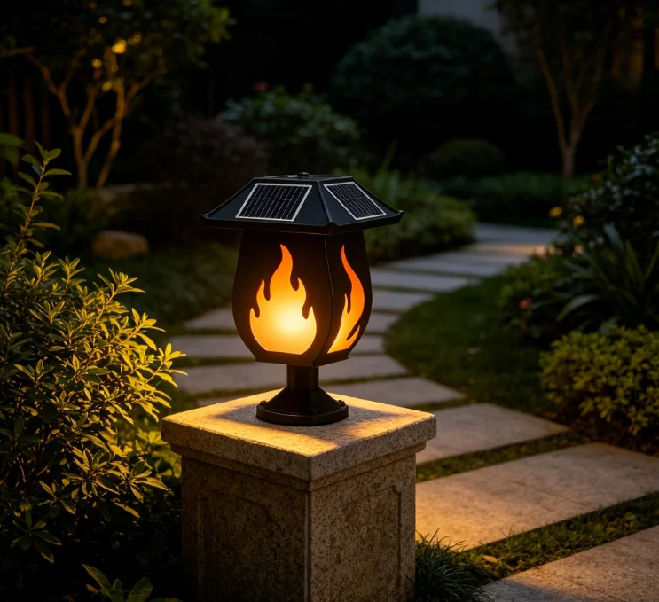 Solar Column Headlights Simula - огляд і ціна Solar Garden Light
