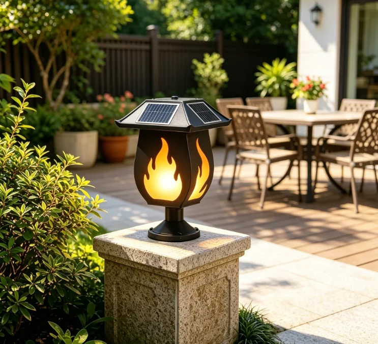 Solar Column Headlights Simula - огляд і ціна Solar Garden Light