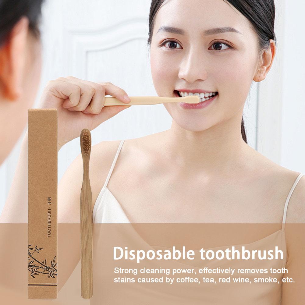 1-100Pcs Biodegradable Eco-Fri - огляд і ціна Bamboo Toothbrush