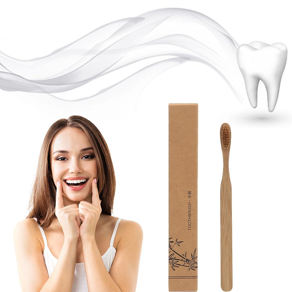 1-100Pcs Biodegradable Eco-Fri - огляд і ціна Bamboo Toothbrush