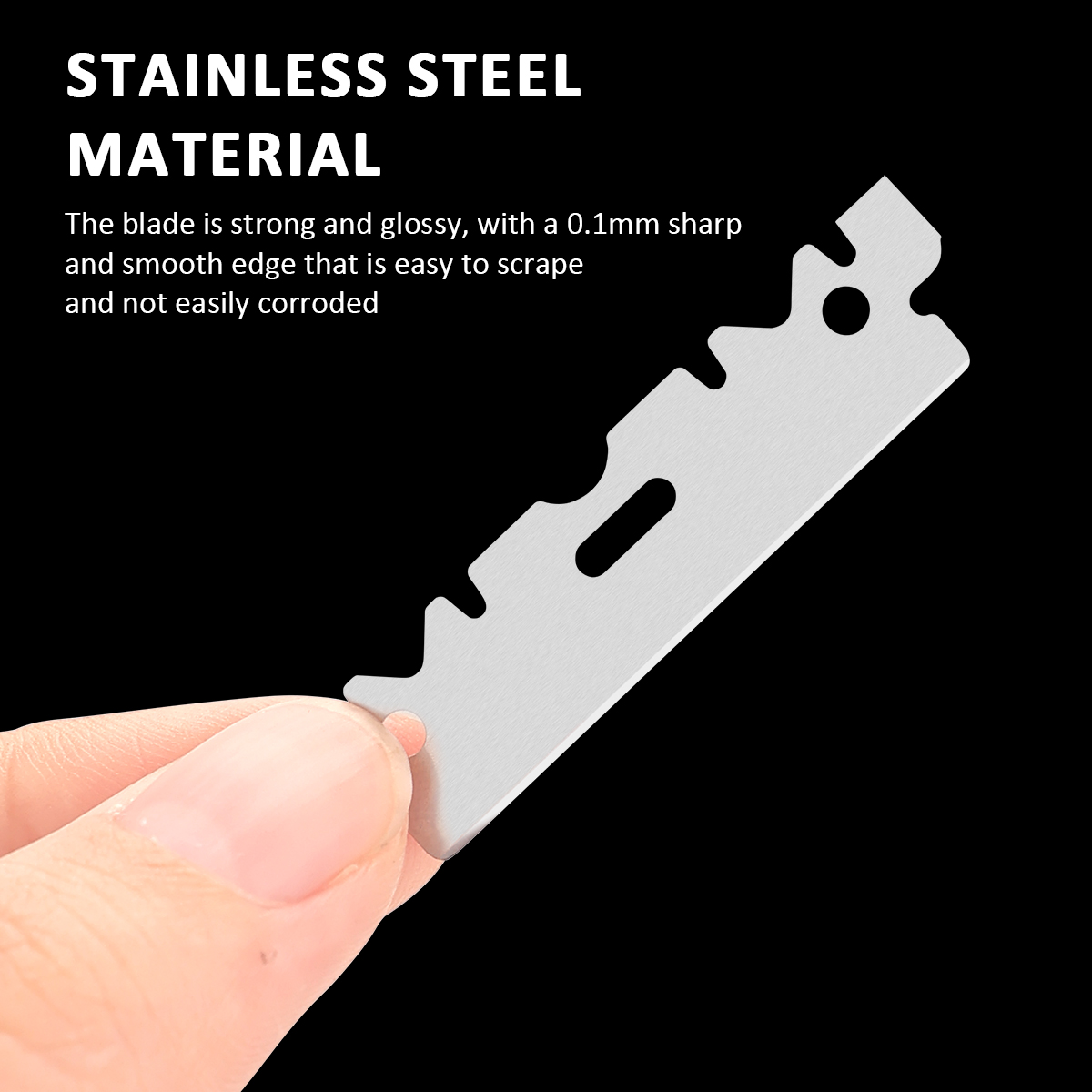 100pcs Stainless Steel Safety  - огляд і ціна Safety Razor Handle