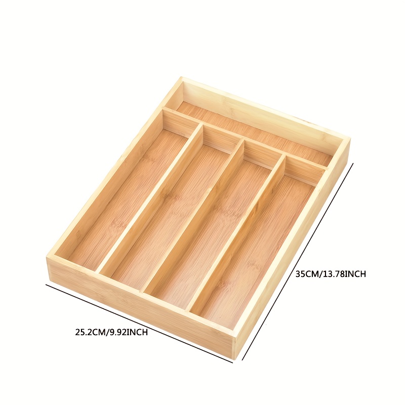 Bamboo Kitchen Drawer Organize - огляд і ціна Bamboo Cutlery
