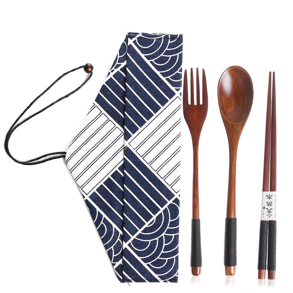 Japanese Style Cutlery Set Por - огляд і ціна Bamboo Cutlery