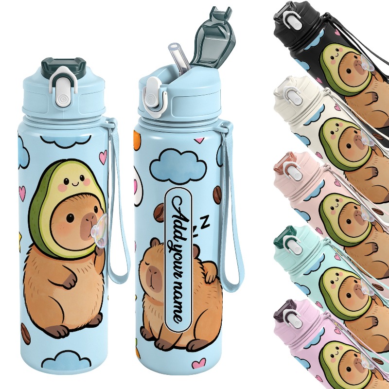 750ml Custom Name Cute Capybar - огляд і ціна Reusable Straw