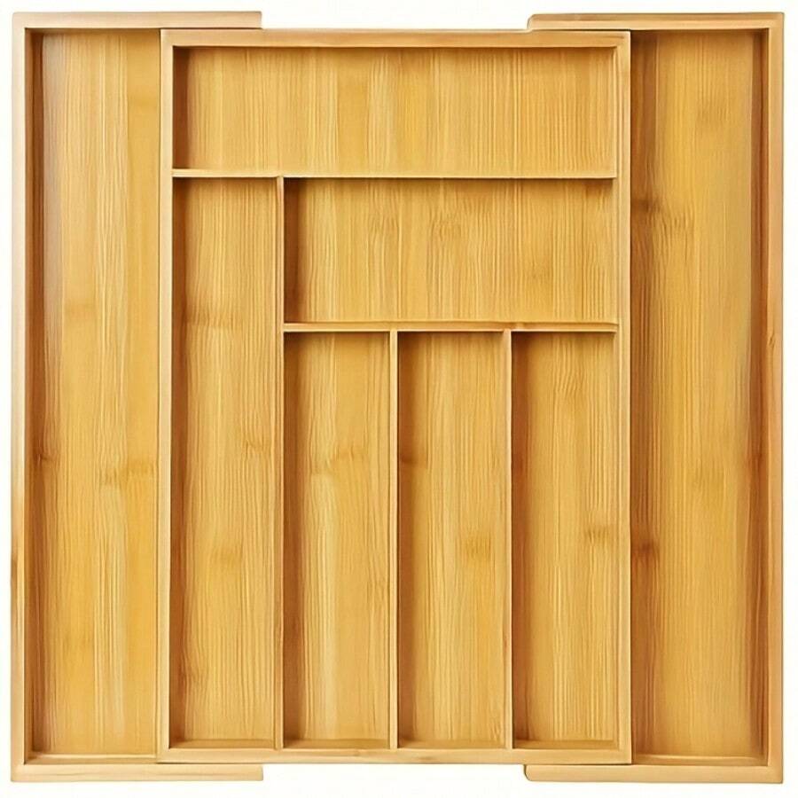 Bamboo Drawer Organizer, Expan - огляд і ціна Bamboo Cutlery